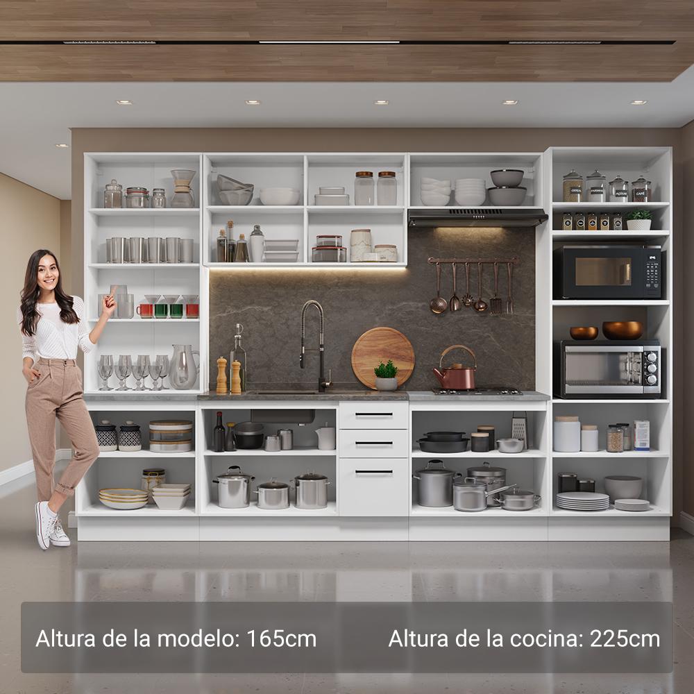 Foto 5 pulgar | Cocina Integral Completa Armario De Vidrio Madesa Agata Bb 2