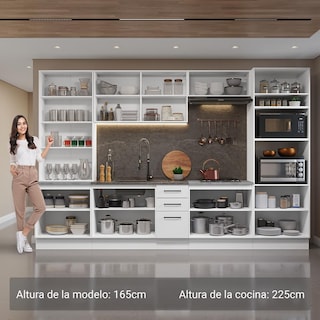Foto 4 | Cocina Integral Completa Armario De Vidrio Madesa Agata Bb 2