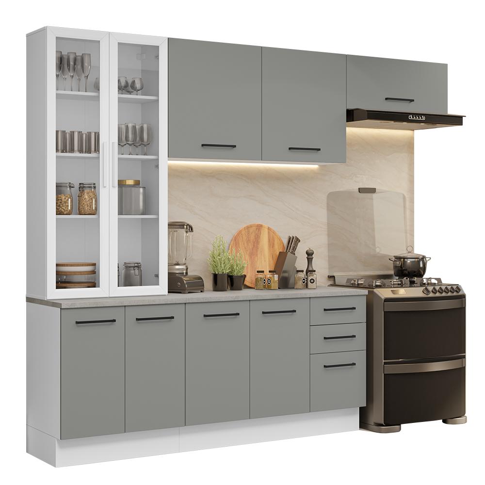 Foto 1 | Cocina Integral Completa Armario De Vidrio Madesa Agata Bg 11