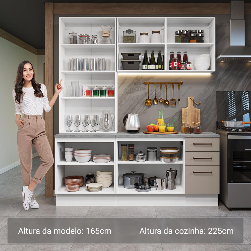 Foto 5 pulgar | Cocina Integral Completa Armario De Vidrio Madesa Agata Bc 02