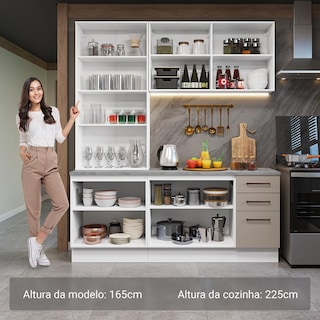 Foto 4 | Cocina Integral Completa Armario De Vidrio Madesa Agata Bc 02
