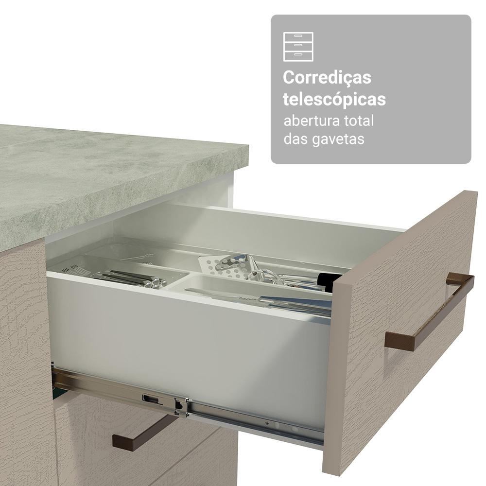 Foto 8 pulgar | Cocina Integral Completa Armario De Vidrio Madesa Agata Bc 02