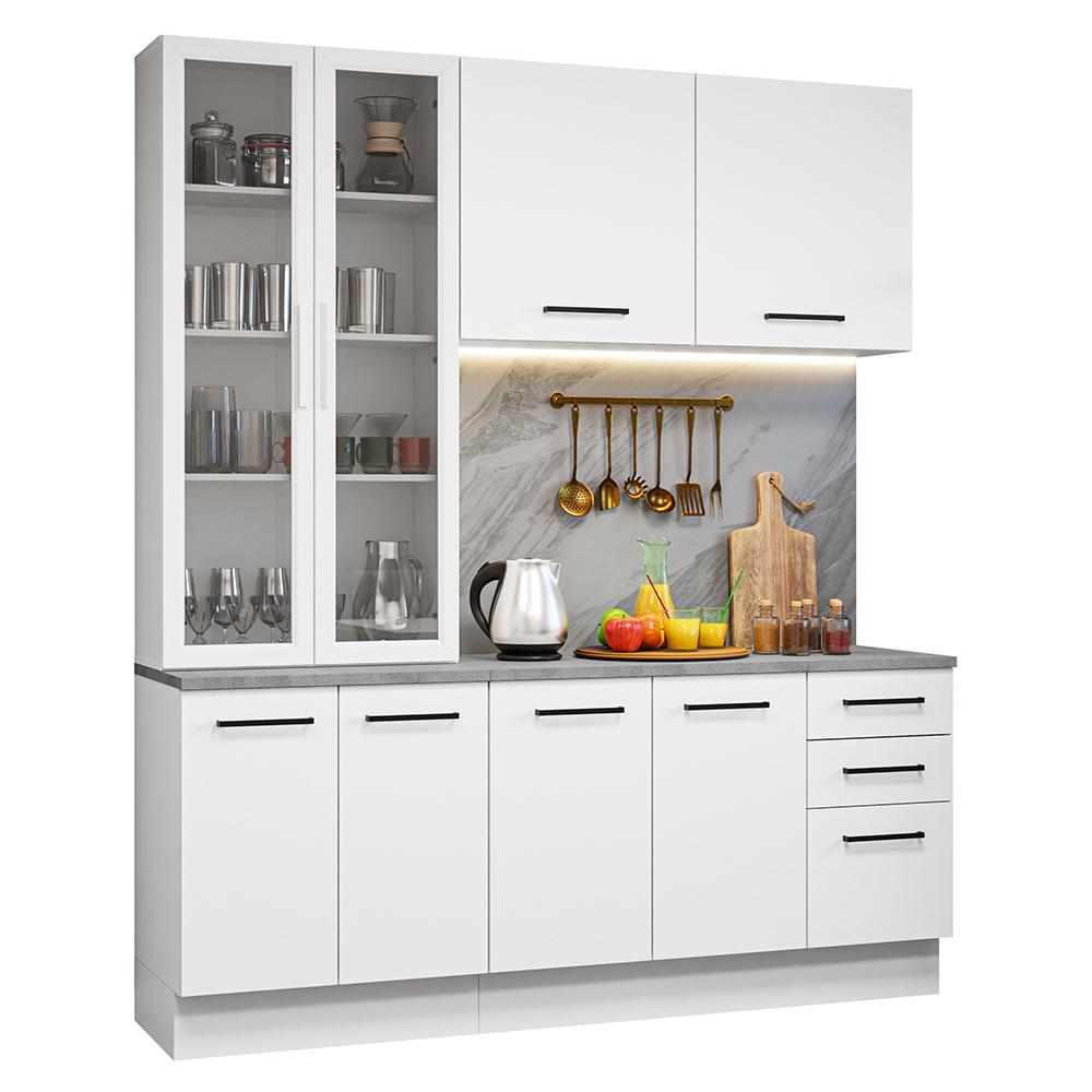 Foto 1 | Cocina Integral Completa Armario De Vidrio Madesa Agata Bc 01