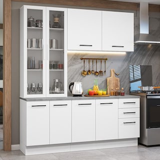 Foto 2 | Cocina Integral Completa Armario De Vidrio Madesa Agata Bc 01
