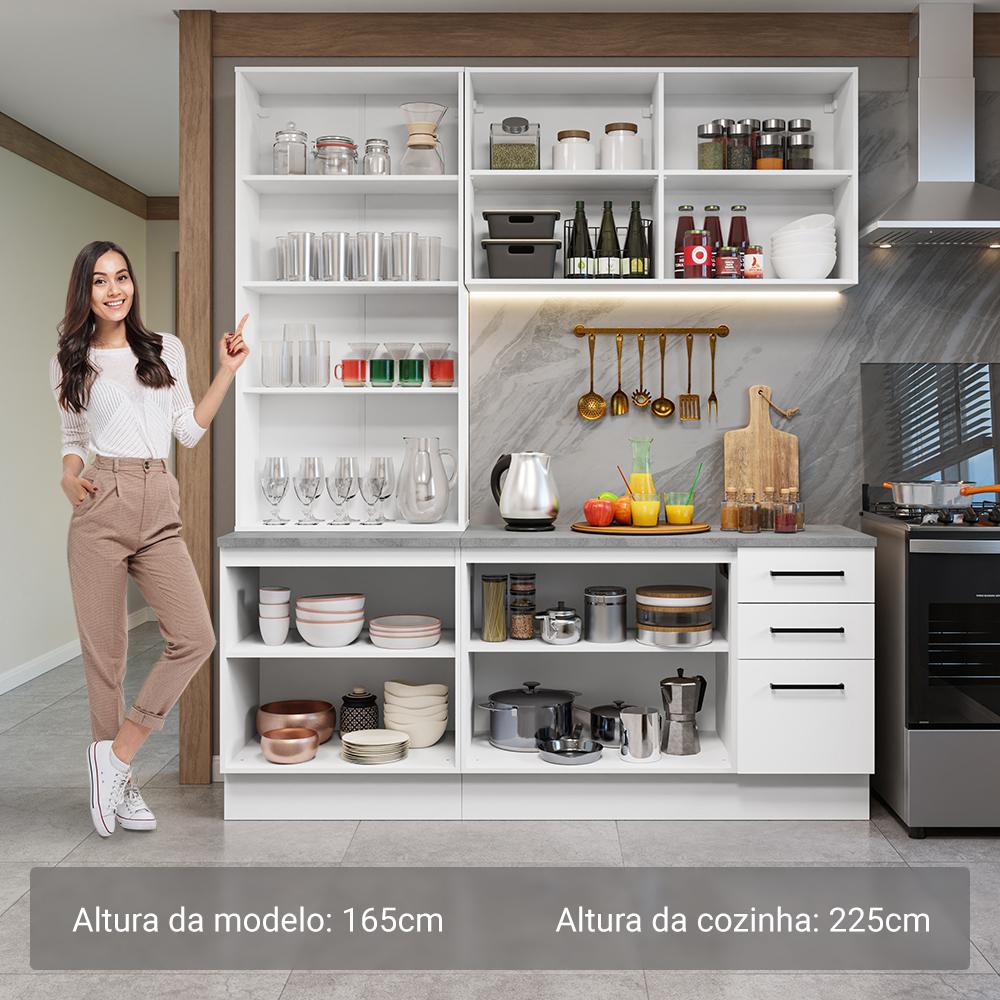Foto 5 pulgar | Cocina Integral Completa Armario De Vidrio Madesa Agata Bc 01