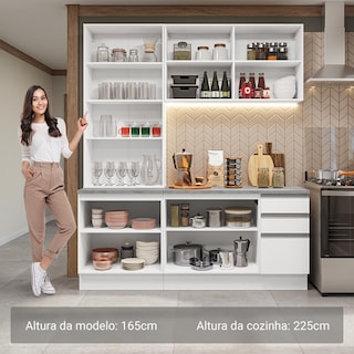 Foto 4 | Cocina Integral Completa Armario De Vidrio Madesa Glamy Bb 5