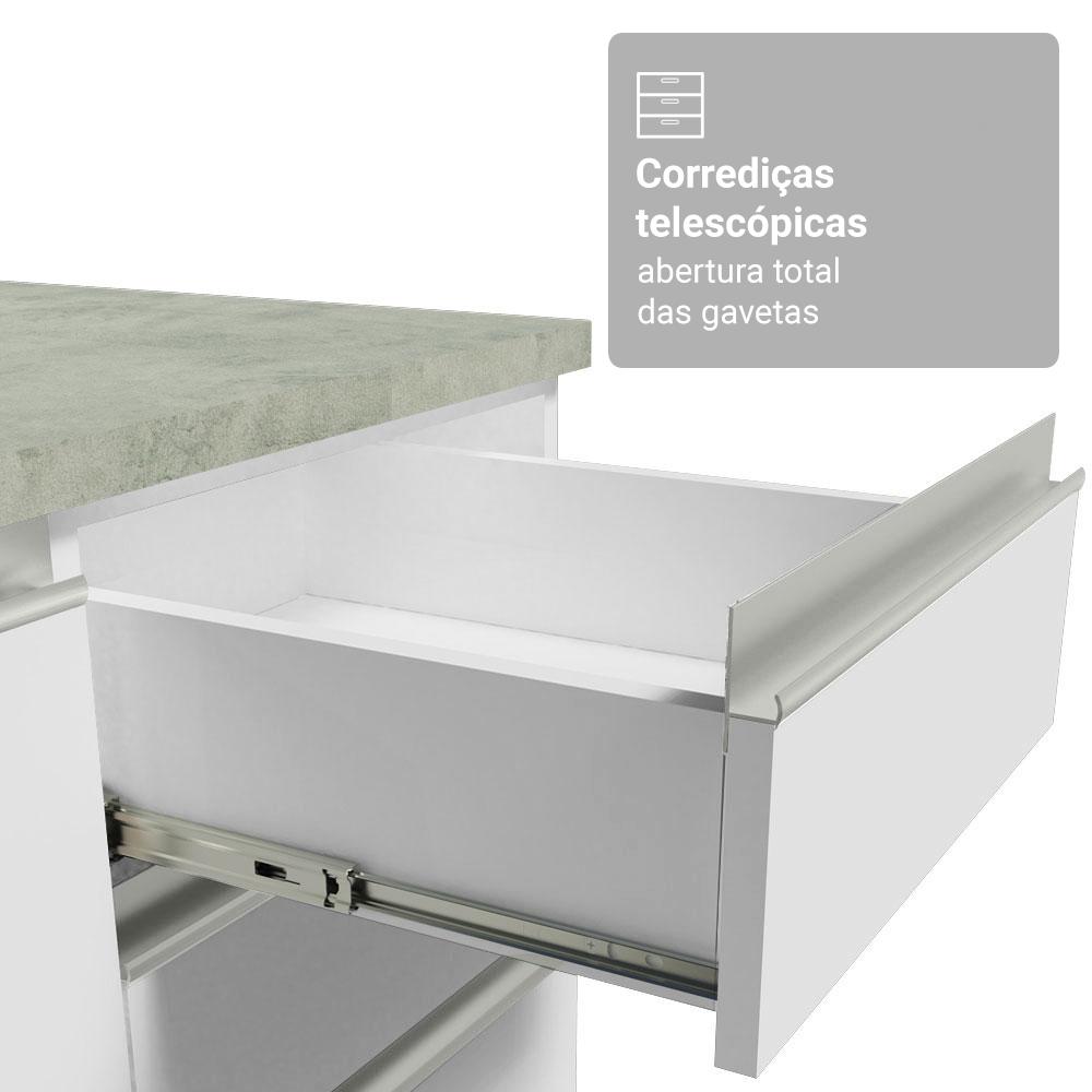 Foto 8 pulgar | Cocina Integral Completa Armario De Vidrio Madesa Glamy Bb 5