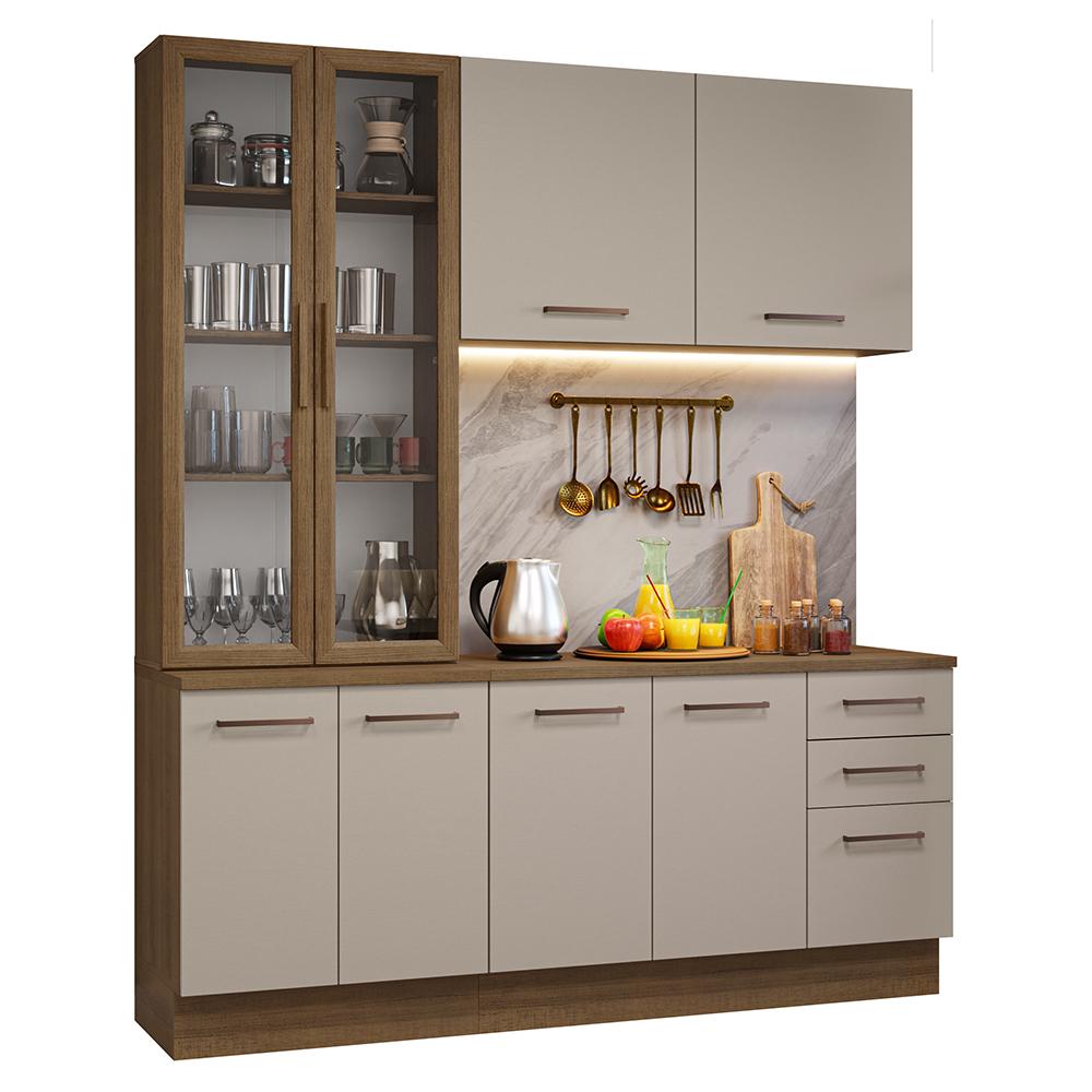 Cocina Integral Completa Armario De Vidrio Madesa Agata Mc
