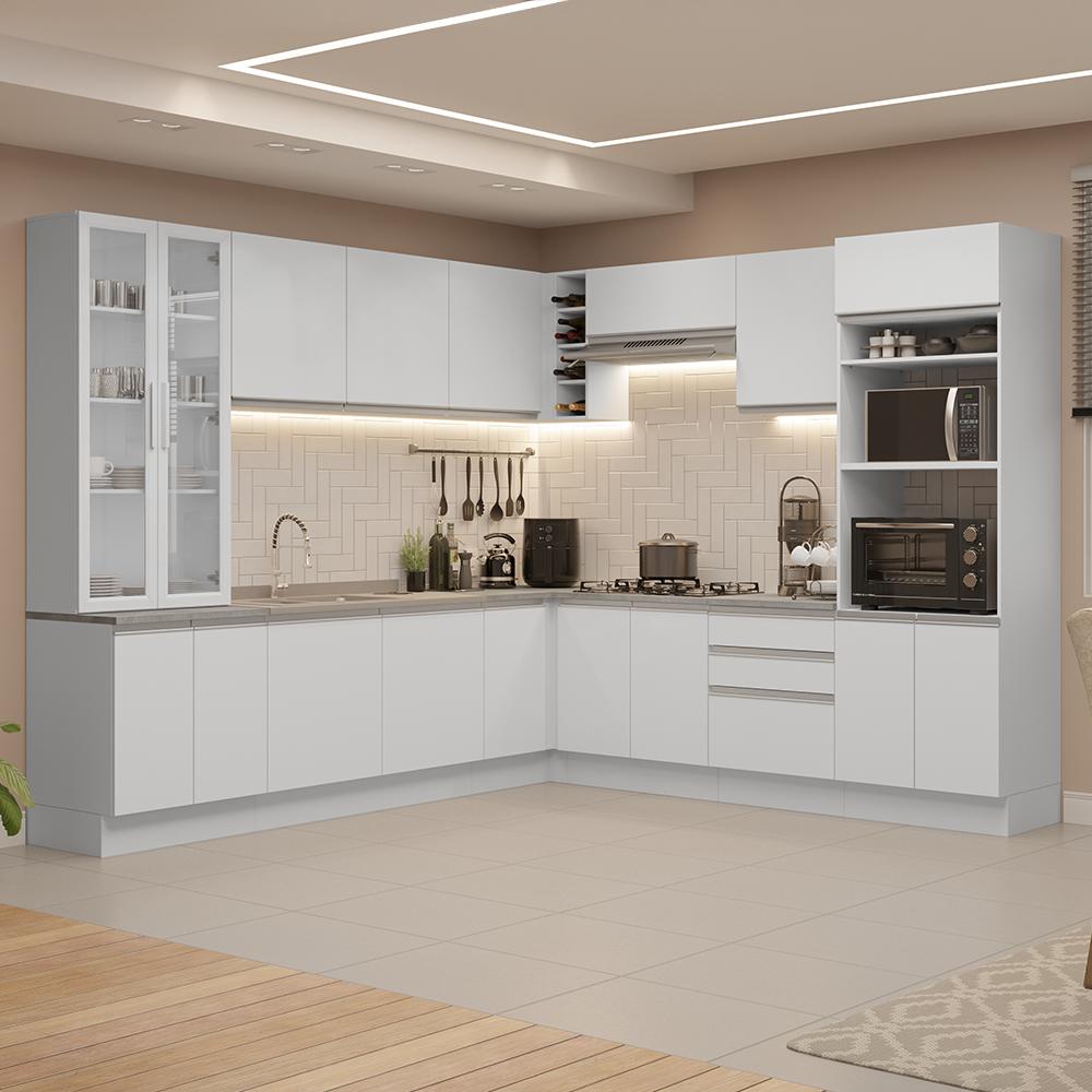 Foto 3 pulgar | Cocina Integral Completa Armario De Vidrio Madesa Glamy Bb 2