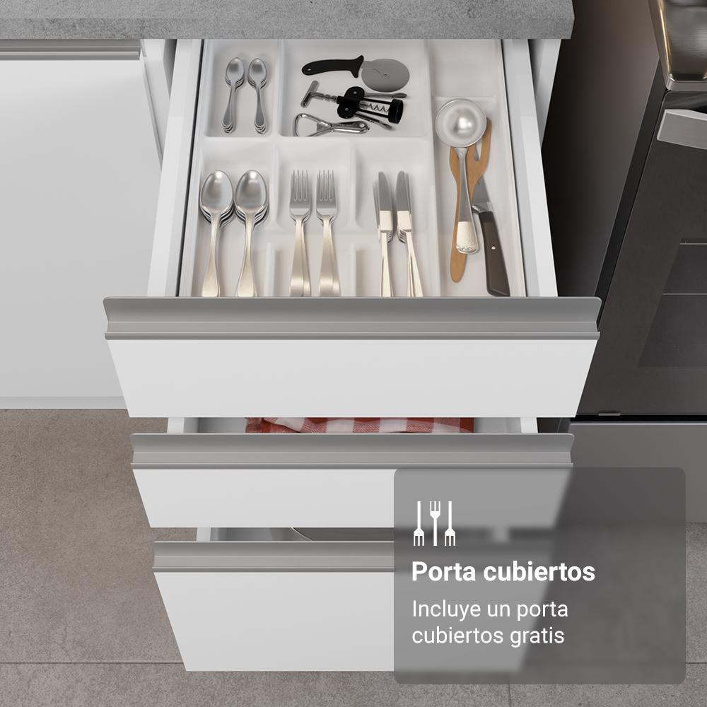 Foto 9 pulgar | Cocina Integral Completa Armario De Vidrio Madesa Glamy Bb 2