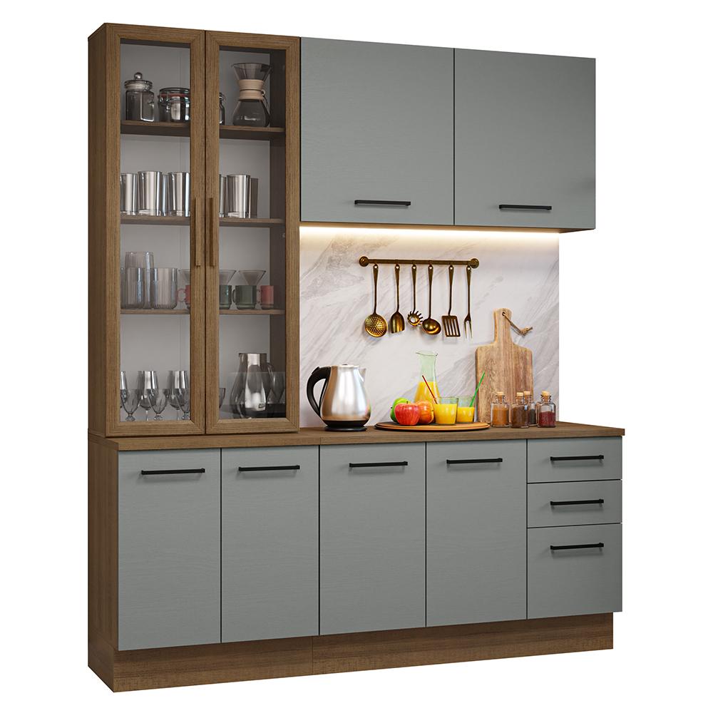 Cocina Integral Completa Armario De Vidrio Madesa Agata Mg