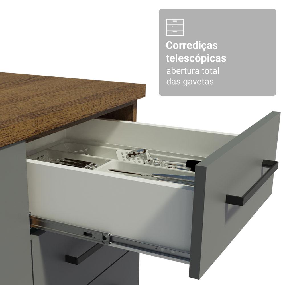 Foto 7 | Cocina Integral Completa Armario De Vidrio Madesa Agata Mg