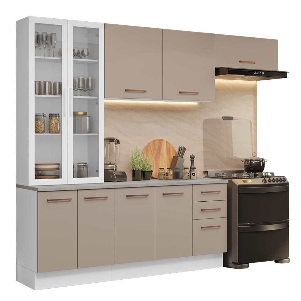 Foto 1 | Cocina Integral Completa Armario De Vidrio Madesa Agata Bc 11