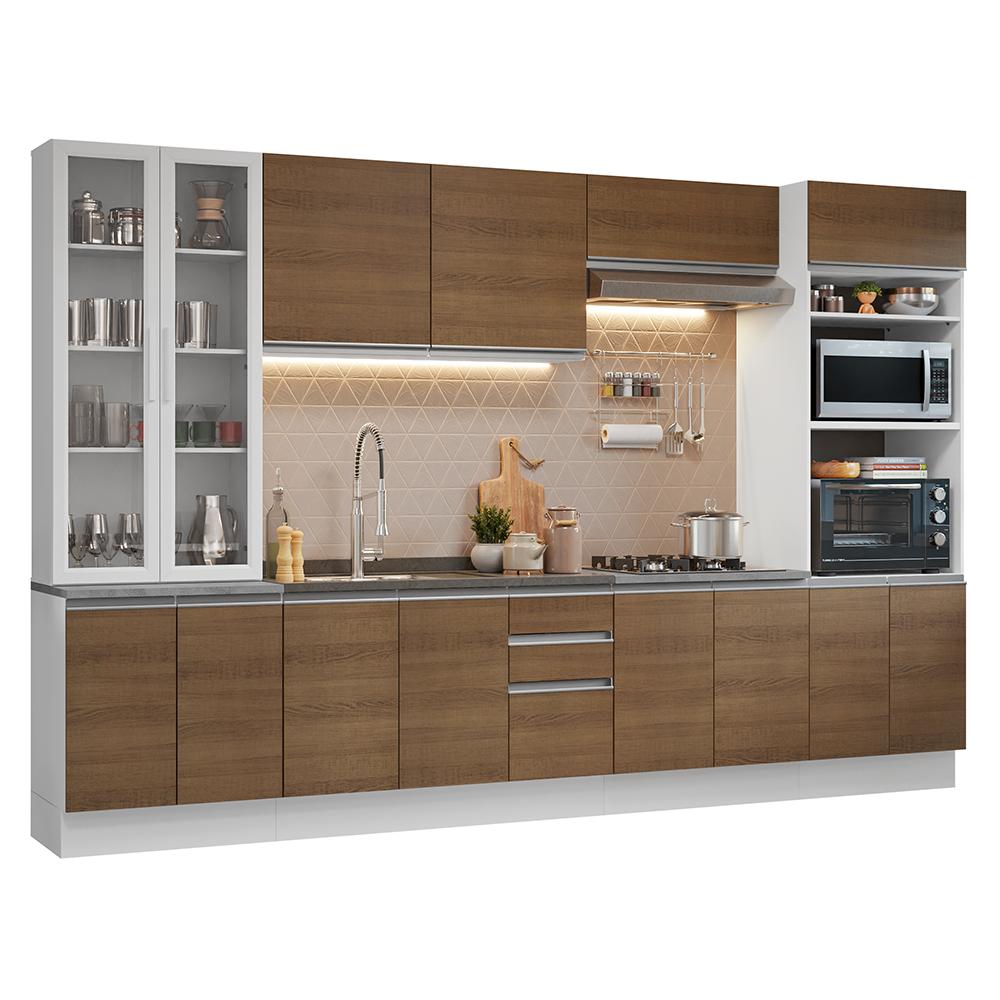 Foto 1 | Cocina Integral Completa Armario De Vidrio Madesa Glamy Bm 1