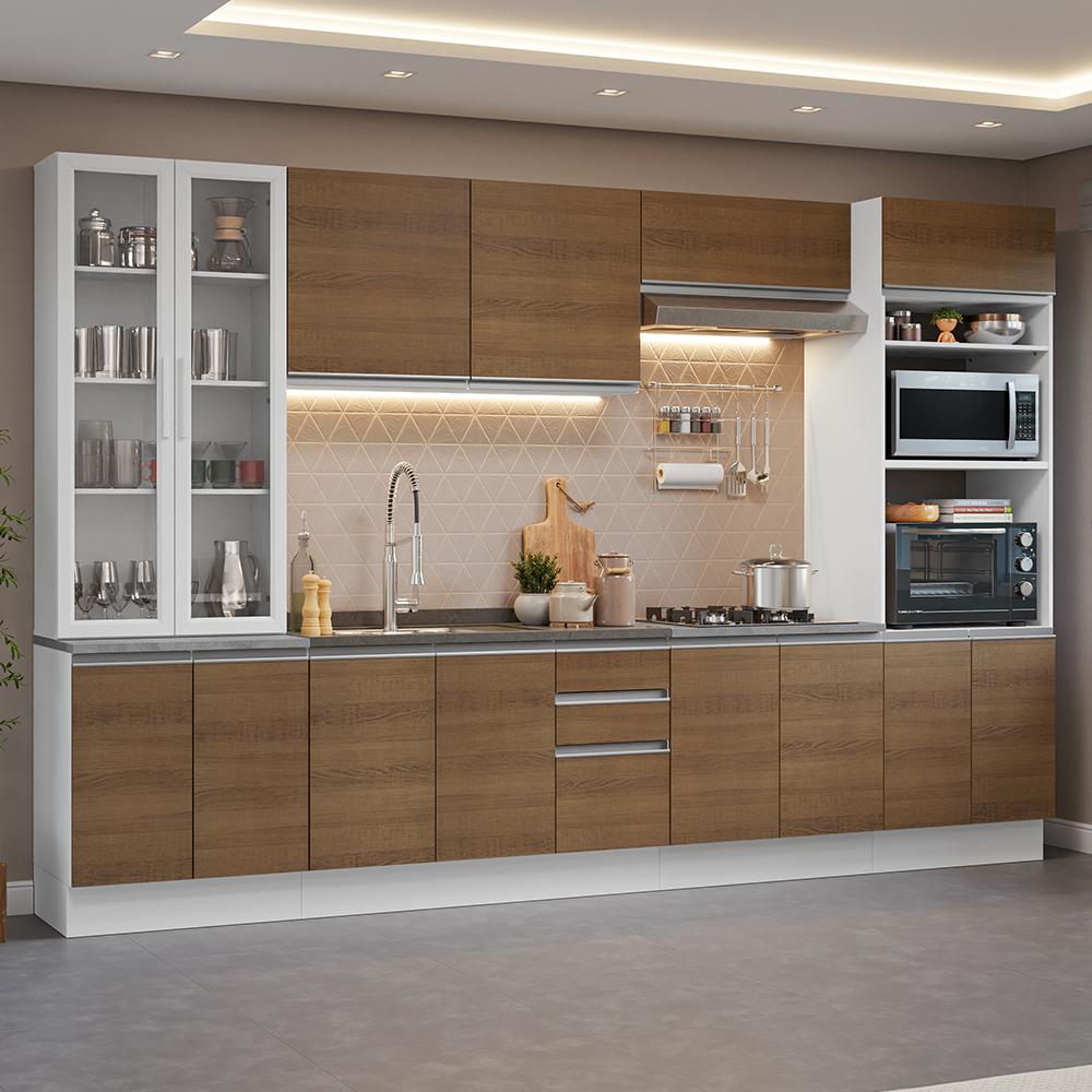 Foto 2 | Cocina Integral Completa Armario De Vidrio Madesa Glamy Bm 1