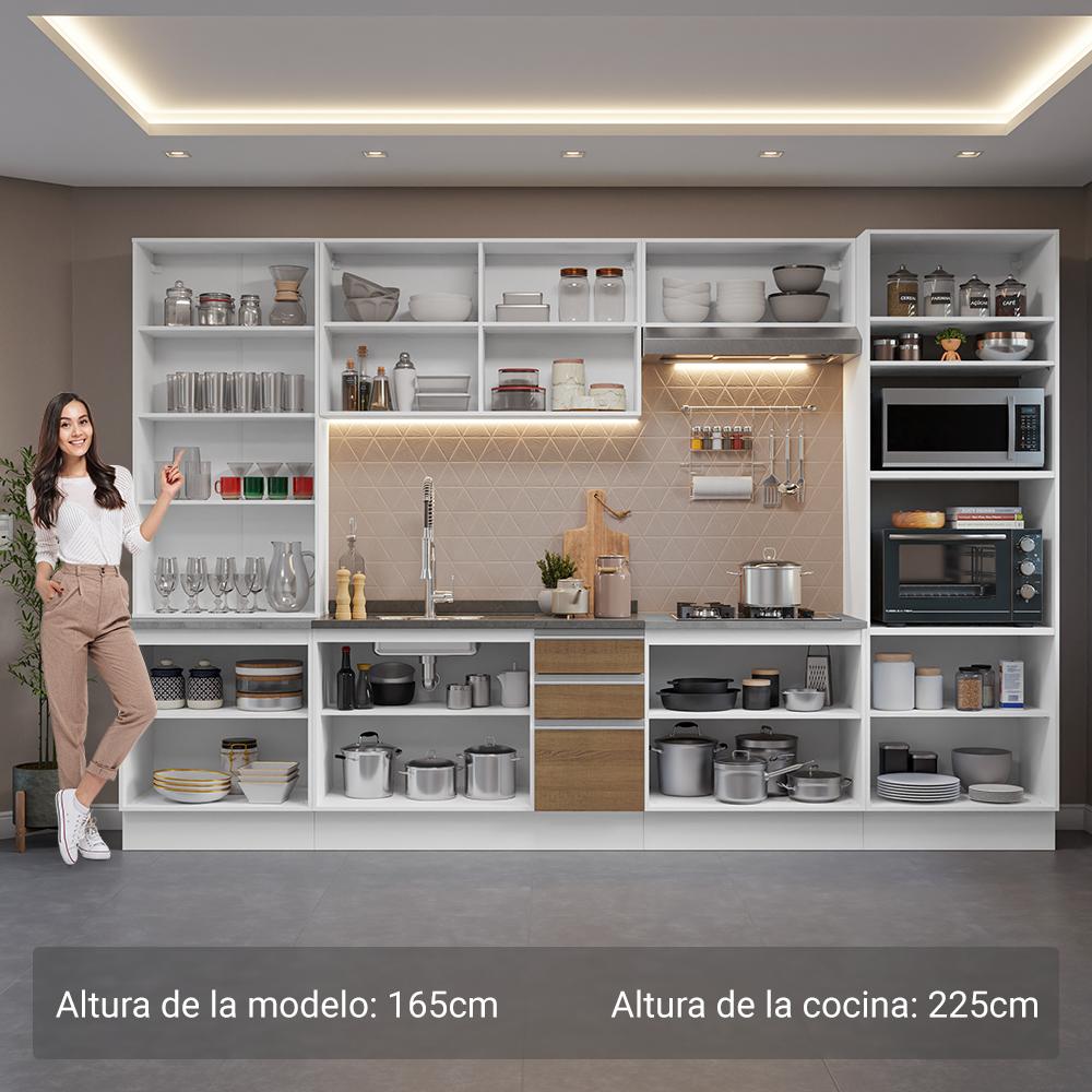 Foto 5 pulgar | Cocina Integral Completa Armario De Vidrio Madesa Glamy Bm 1