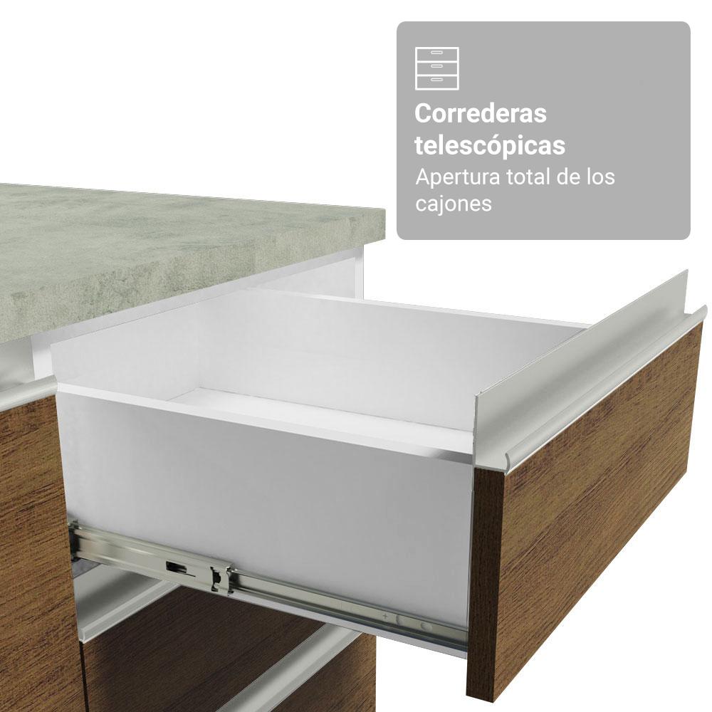 Foto 8 pulgar | Cocina Integral Completa Armario De Vidrio Madesa Glamy Bm 1