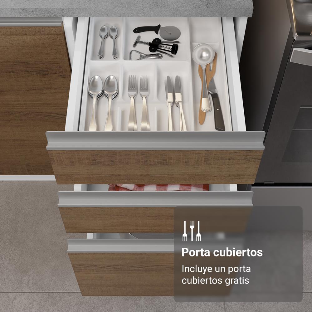 Foto 9 pulgar | Cocina Integral Completa Armario De Vidrio Madesa Glamy Bm 1