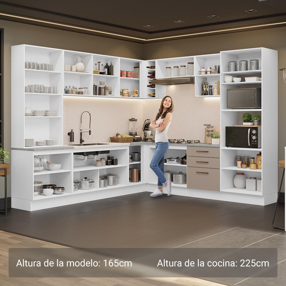 Foto 5 | Cocina Integral Completa Armario De Vidrio Madesa Agata Bc 1