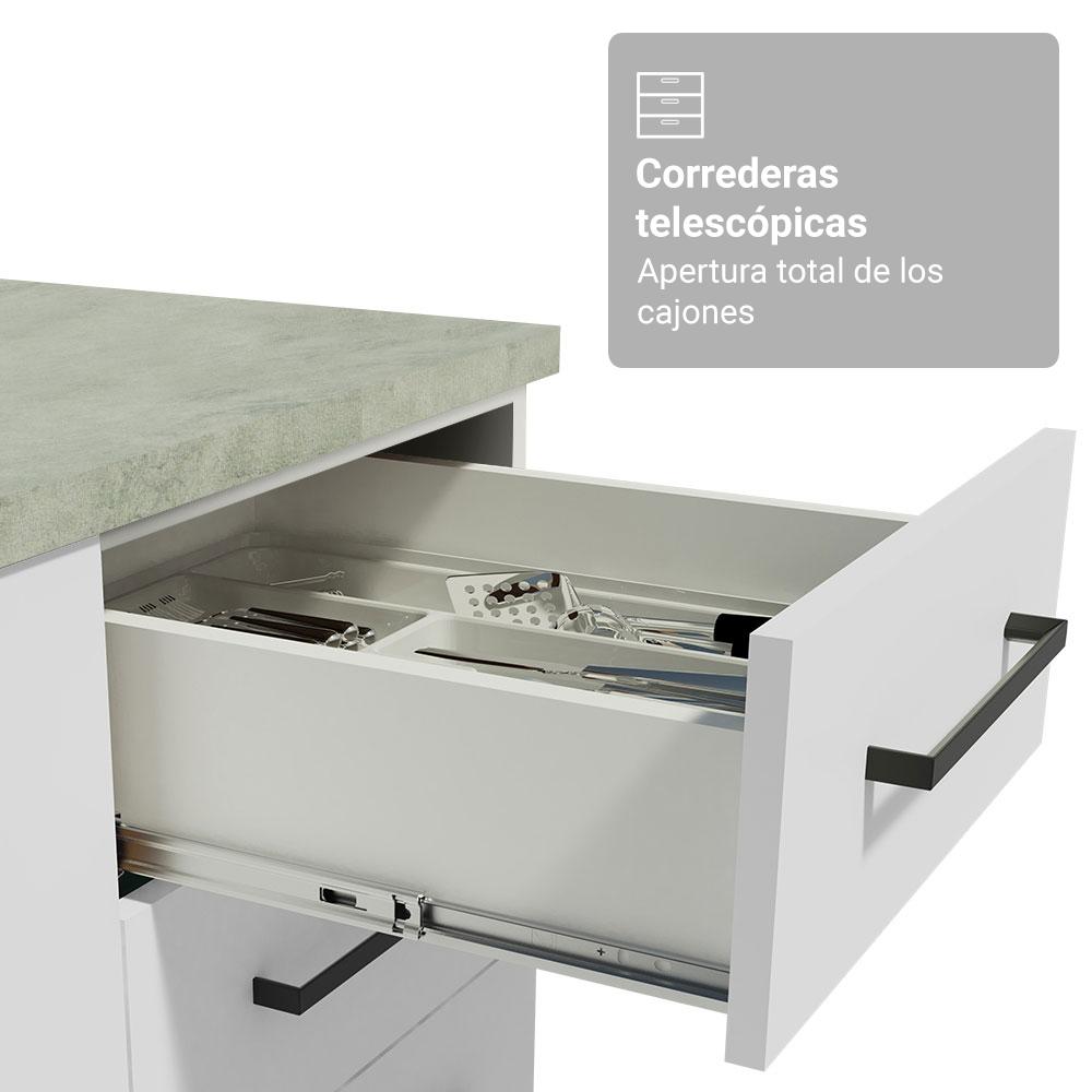 Foto 8 pulgar | Cocina Integral Completa Armario De Vidrio Madesa Agata Bb 1