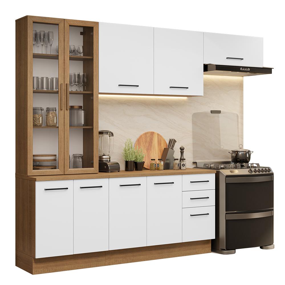 Foto 1 | Cocina Integral Completa Armario De Vidrio Madesa Agata Mb 3
