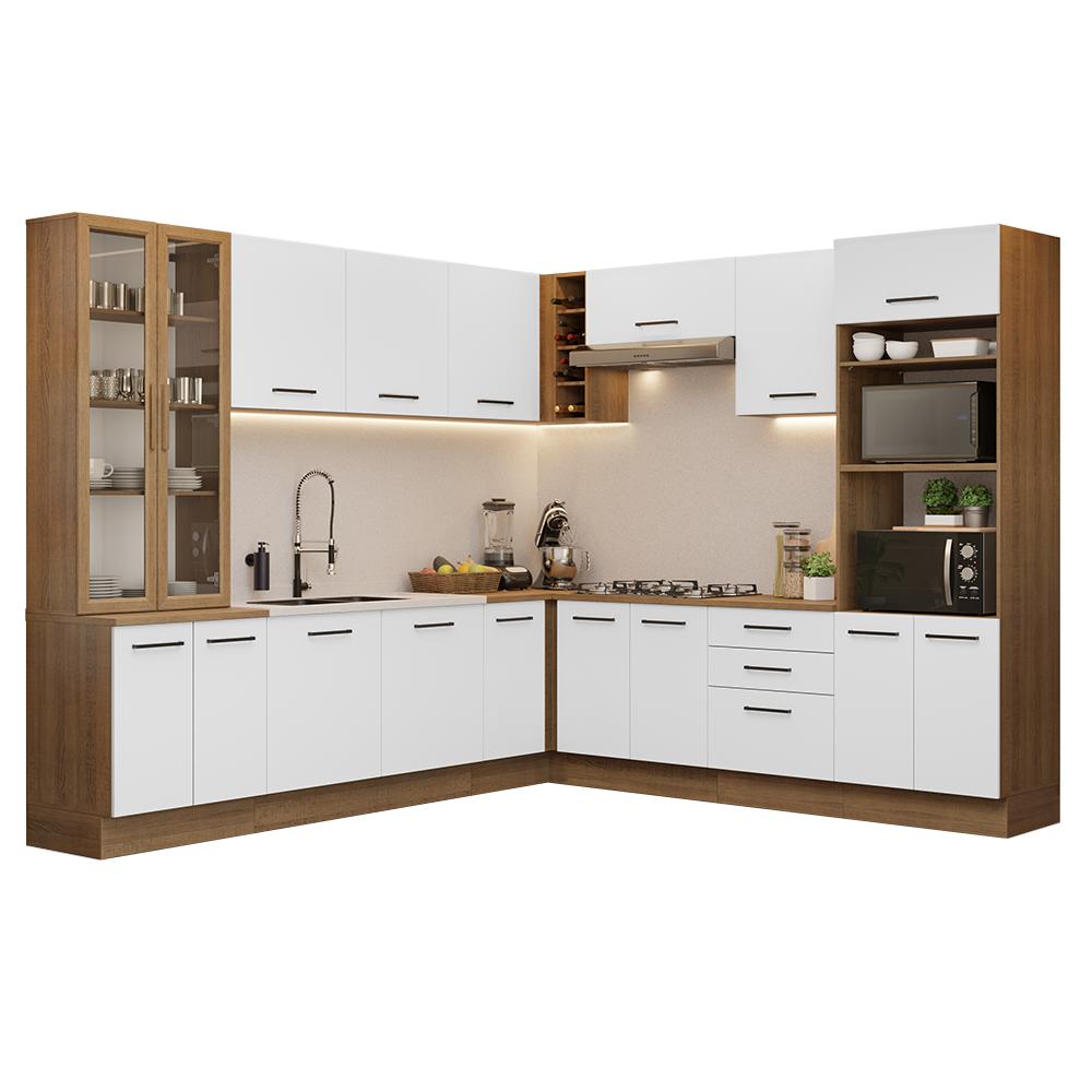 Foto 1 | Cocina Integral Completa Armario De Vidrio Madesa Agata Mb 1