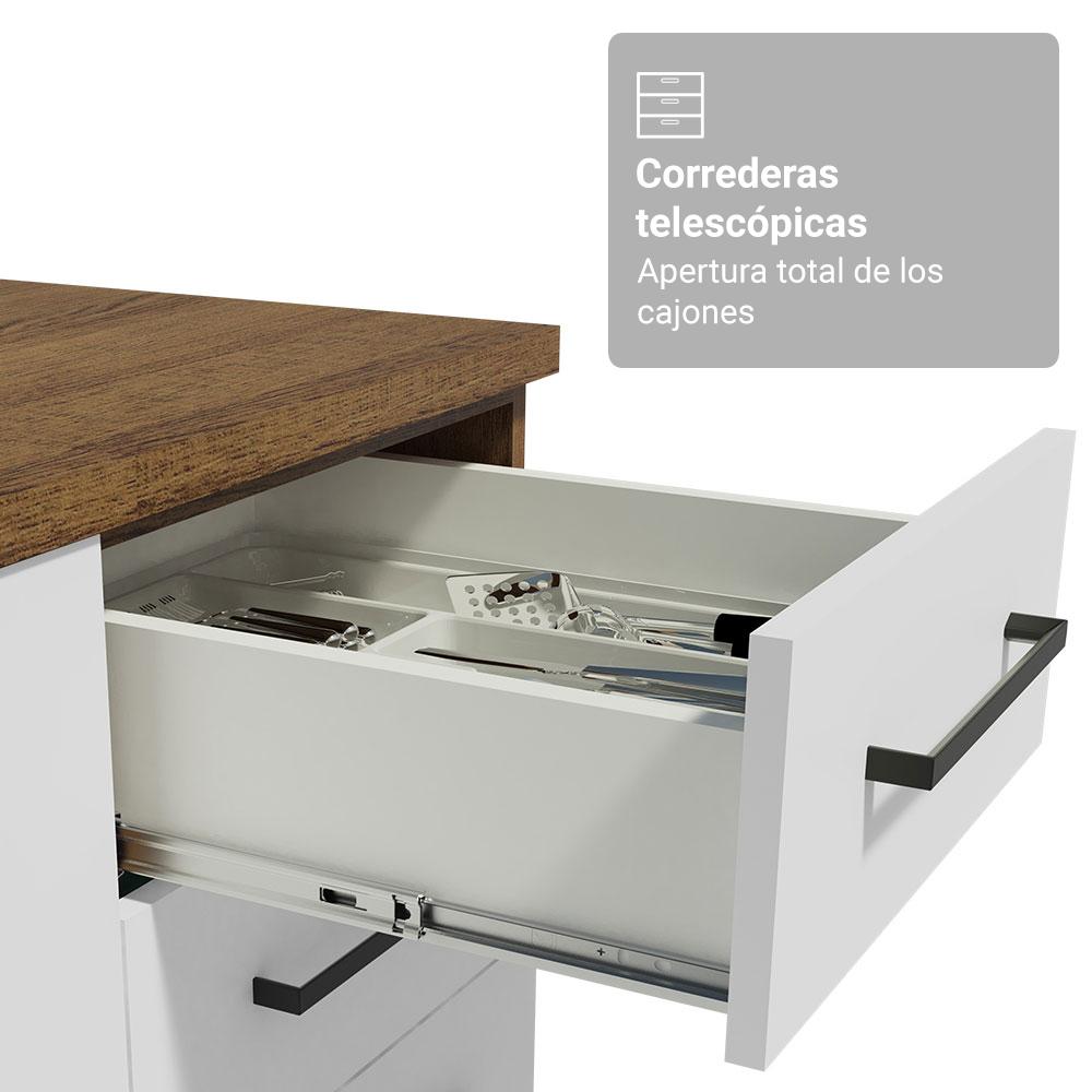 Foto 8 pulgar | Cocina Integral Completa Armario De Vidrio Madesa Agata Mb 1