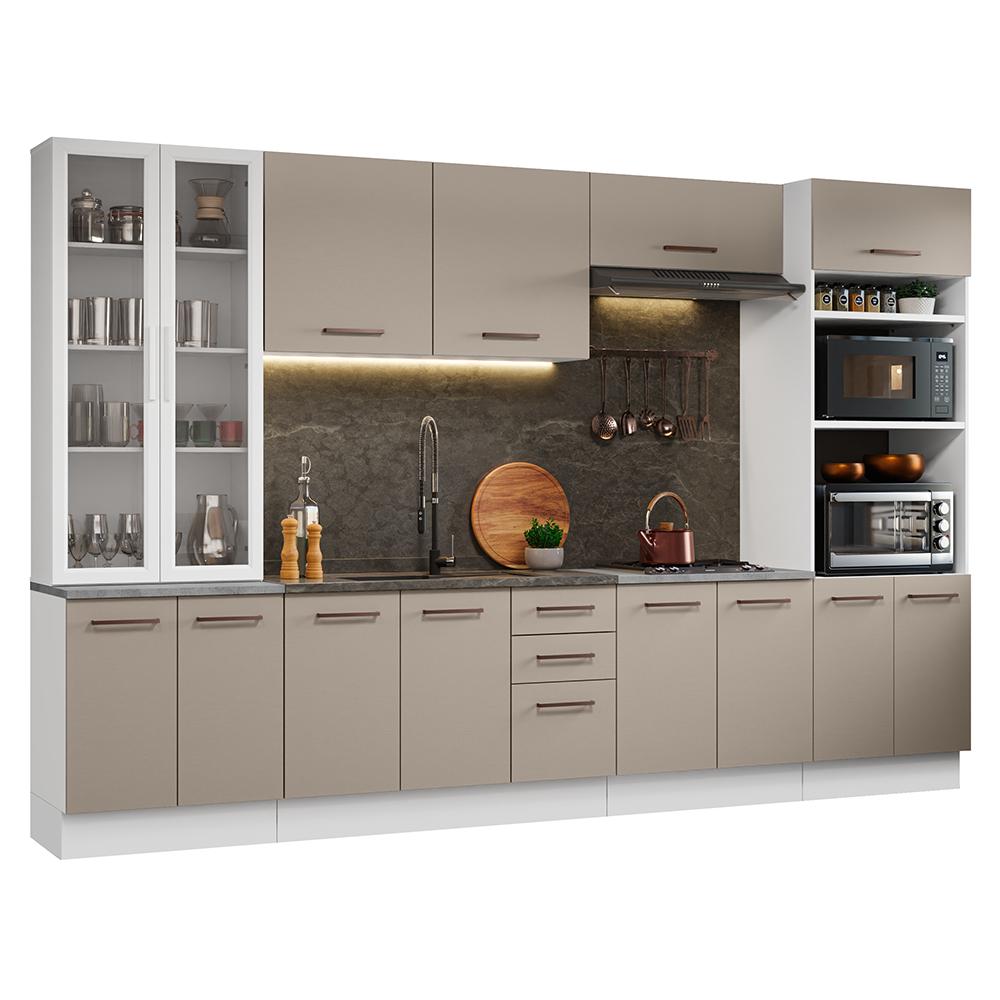 Foto 1 | Cocina Integral Completa Armario De Vidrio Madesa Agata Bc 03
