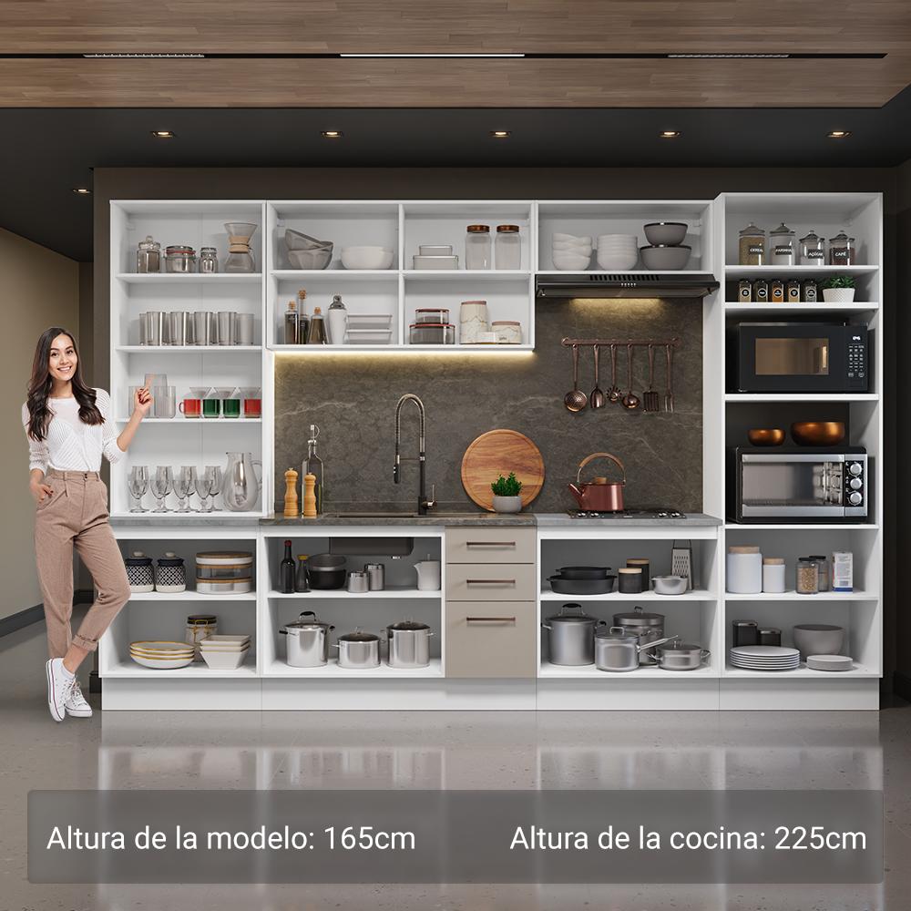Foto 5 pulgar | Cocina Integral Completa Armario De Vidrio Madesa Agata Bc 03