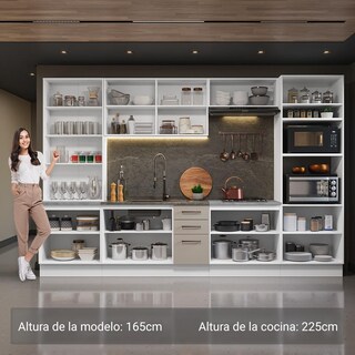 Foto 4 | Cocina Integral Completa Armario De Vidrio Madesa Agata Bc 03
