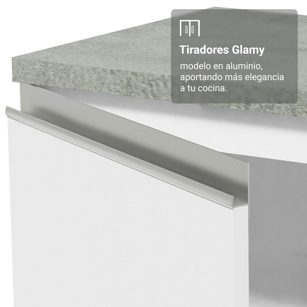 Foto 7 pulgar | Cocina Integral Completa Armario De Vidrio Madesa Glamy Bb 1