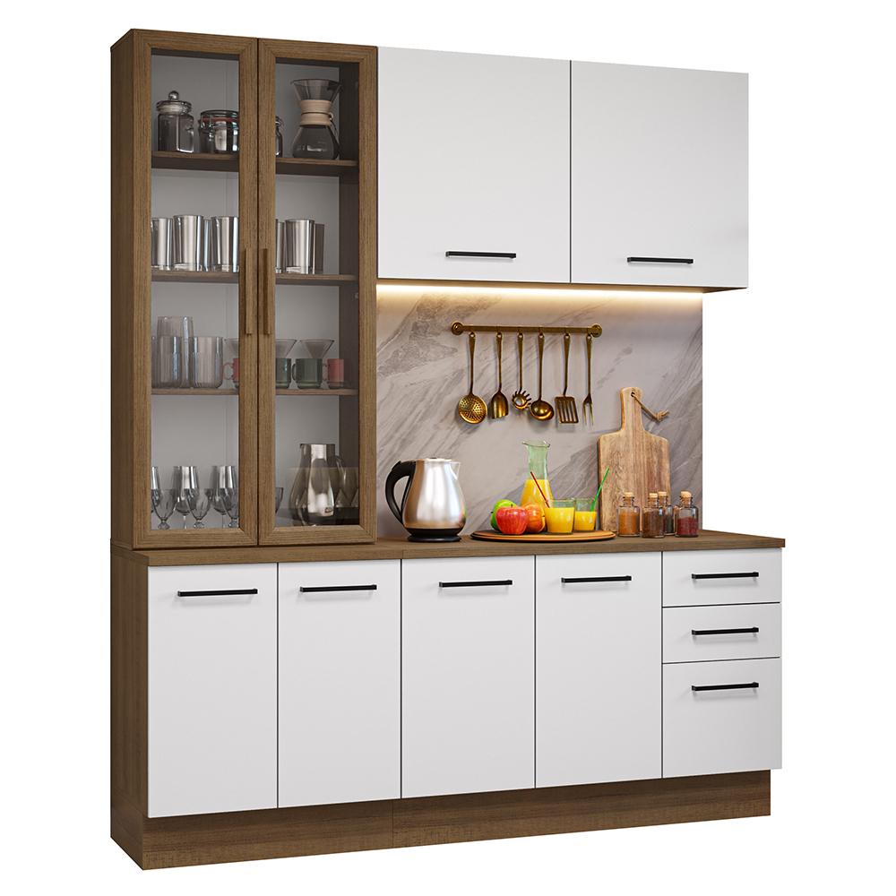 Cocina Integral Completa Armario De Vidrio Madesa Agata Mb