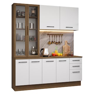 Foto 1 | Cocina Integral Completa Armario De Vidrio Madesa Agata Mb