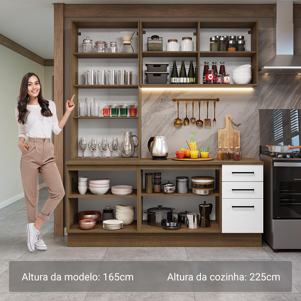 Foto 5 pulgar | Cocina Integral Completa Armario De Vidrio Madesa Agata Mb