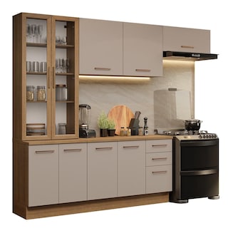 Foto 1 | Cocina Integral Completa Armario De Vidrio Madesa Agata Mn 4