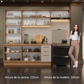 Foto 5 | Cocina Integral Completa Armario De Vidrio Madesa Agata Mn 4