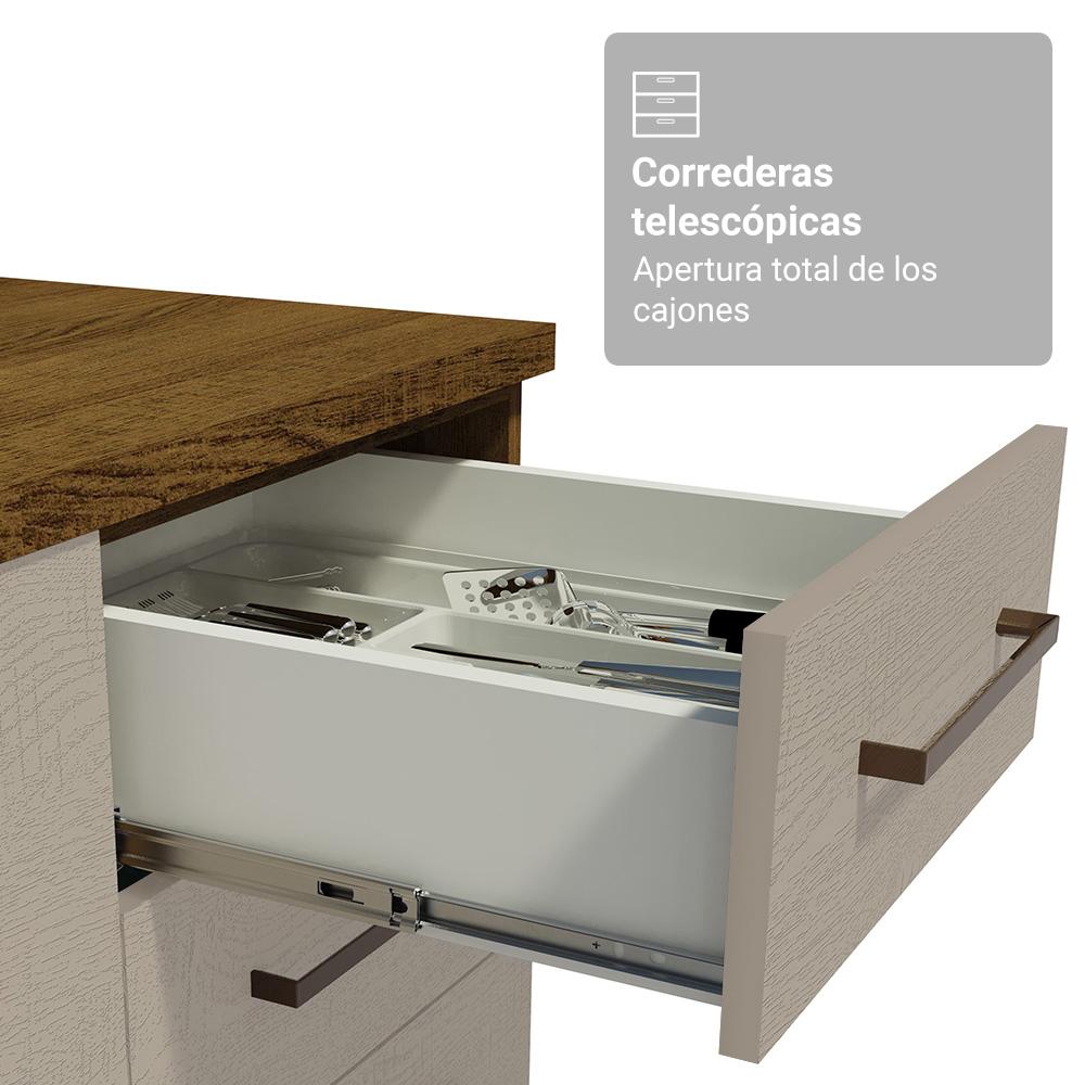 Foto 8 pulgar | Cocina Integral Completa Armario De Vidrio Madesa Agata Mn 4