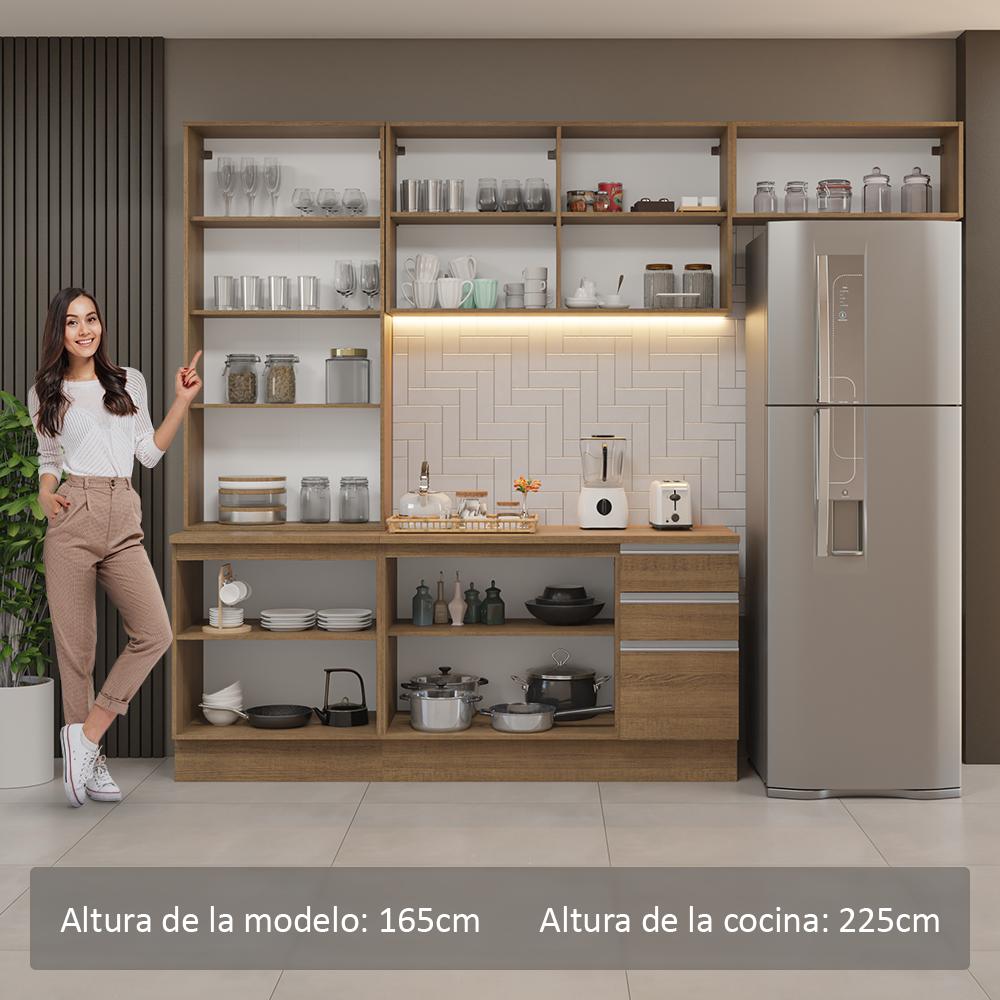 Foto 6 pulgar | Cocina Integral Completa Modular Madesa Glamy 270cm Mm 16
