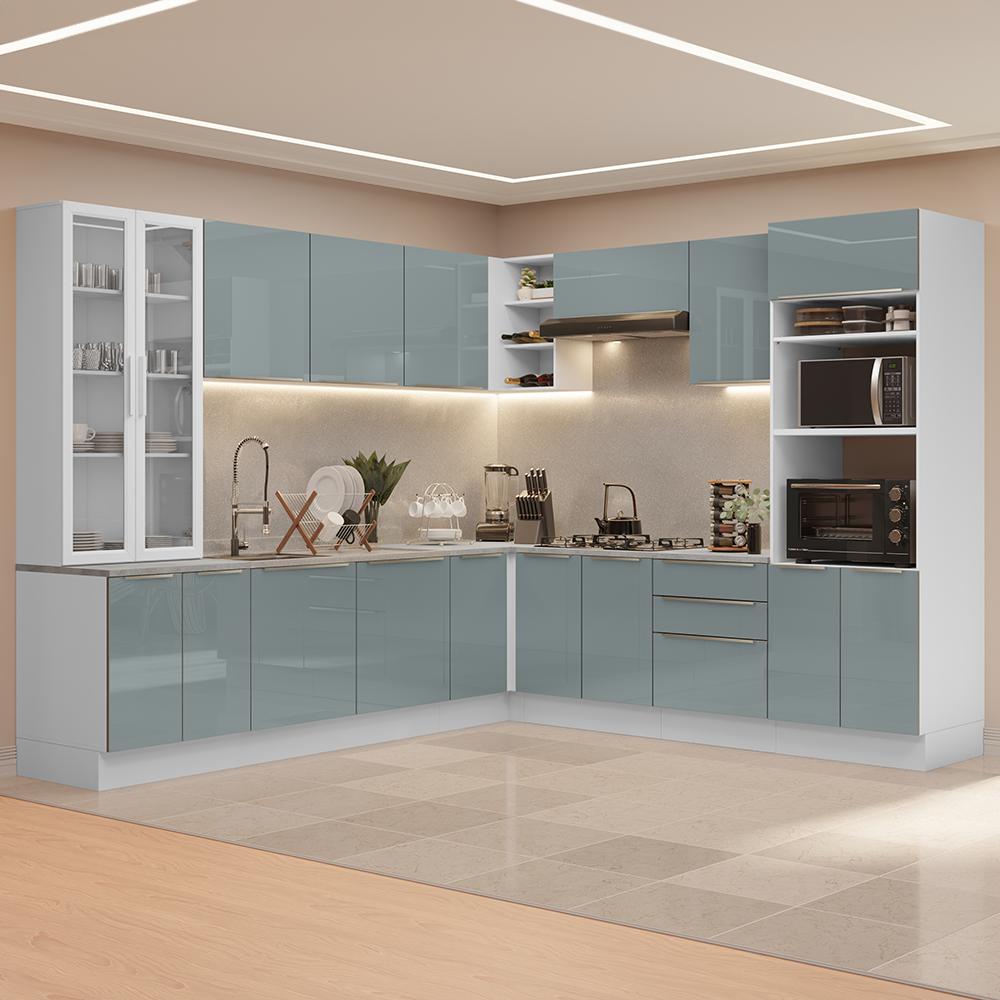 Foto 3 pulgar | Cocina Integral Completa Armario De Vidrio Madesa Lux Bg 01