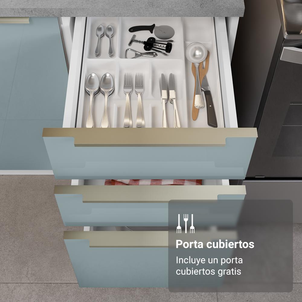 Foto 8 | Cocina Integral Completa Armario De Vidrio Madesa Lux Bg 01