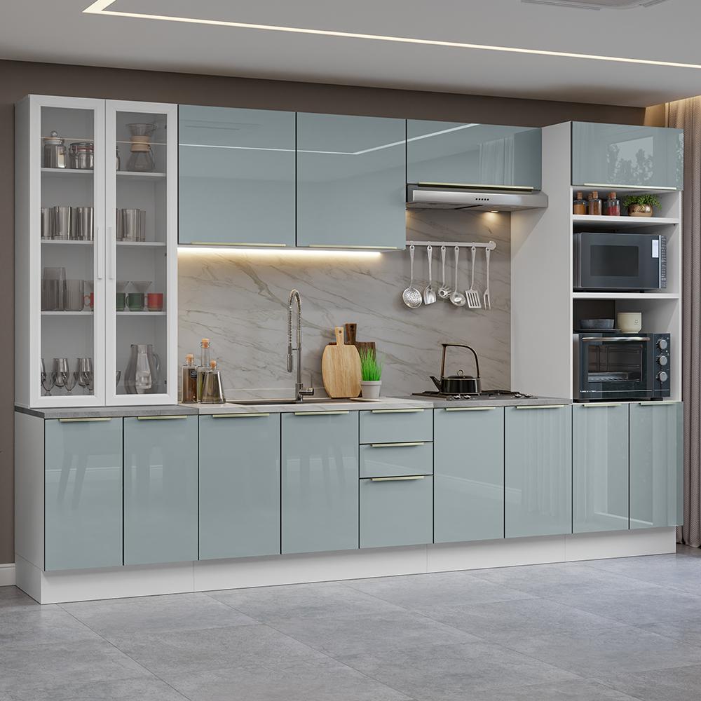 Foto 2 | Cocina Integral Completa Armario De Vidrio Madesa Lux Bg 03