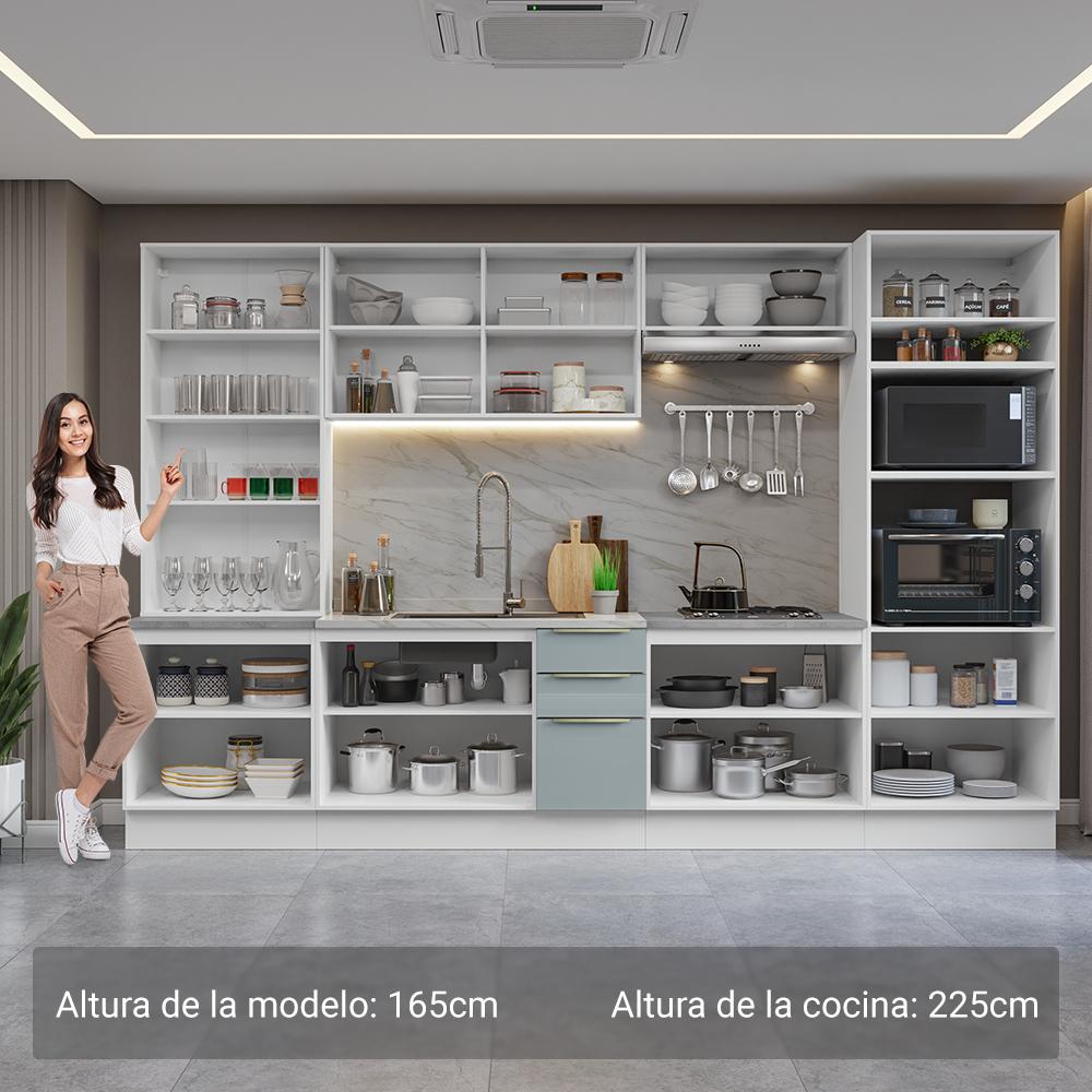 Foto 5 pulgar | Cocina Integral Completa Armario De Vidrio Madesa Lux Bg 03