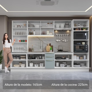 Foto 4 | Cocina Integral Completa Armario De Vidrio Madesa Lux Bg 03