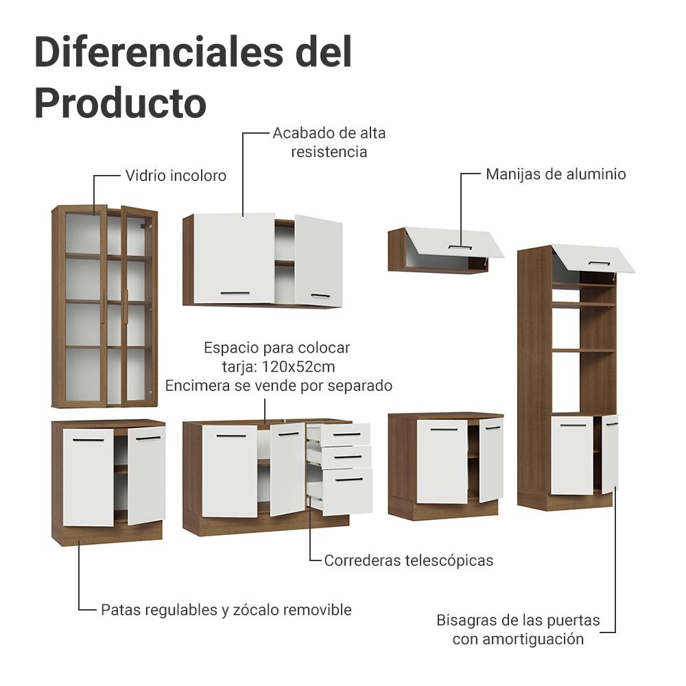 Foto 5 | Cocina Integral Completa Modular Madesa Agata 340cm Mb 01