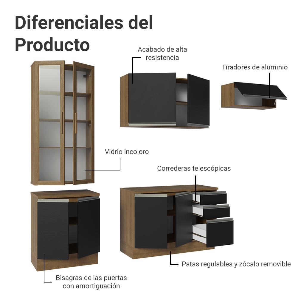 Foto 5 pulgar | Cocina Integral Completa Modular Madesa Glamy 270cm Mn 16
