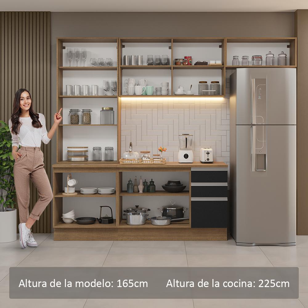 Foto 6 pulgar | Cocina Integral Completa Modular Madesa Glamy 270cm Mn 16