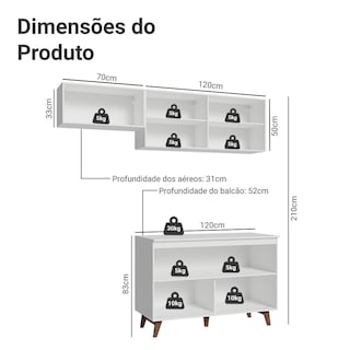 Foto 3 | Cocina Integral Completa Modular Madesa Reims 190cm Bb 08
