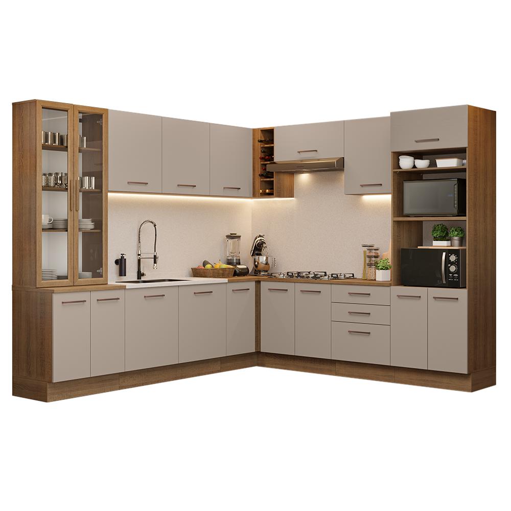 Cocina Integral Completa Armario De Vidrio Madesa Agata Mc 1
