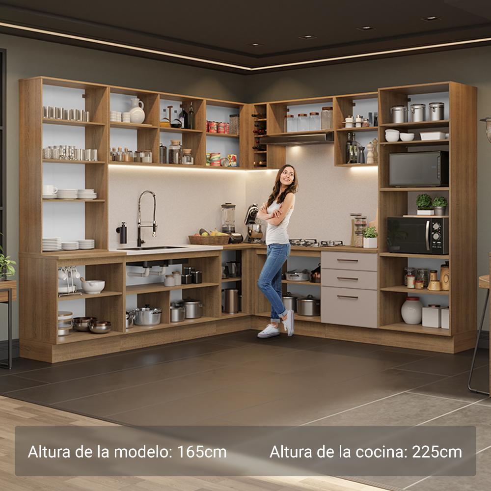 Foto 5 | Cocina Integral Completa Armario De Vidrio Madesa Agata Mc 1
