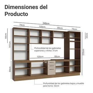 Foto 3 | Cocina Integral Completa Modular Madesa Agata 340cm Mc 01